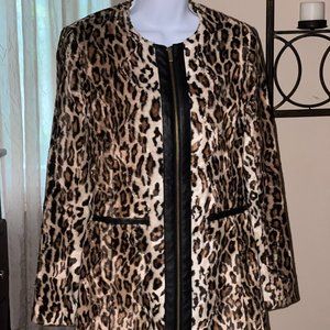 Boston Proper Leopard Print Jacket